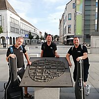 auf dem Marktplatz
