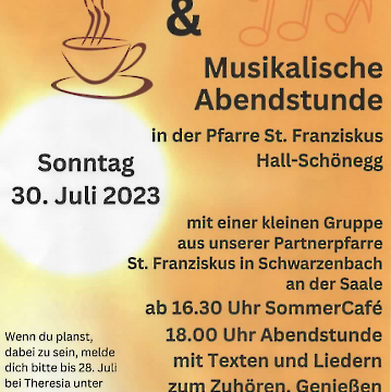Ankündigung Hall Schönegg Tirol