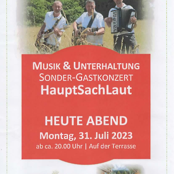 Ankündigung Tiroler Hof Abendprogramm
